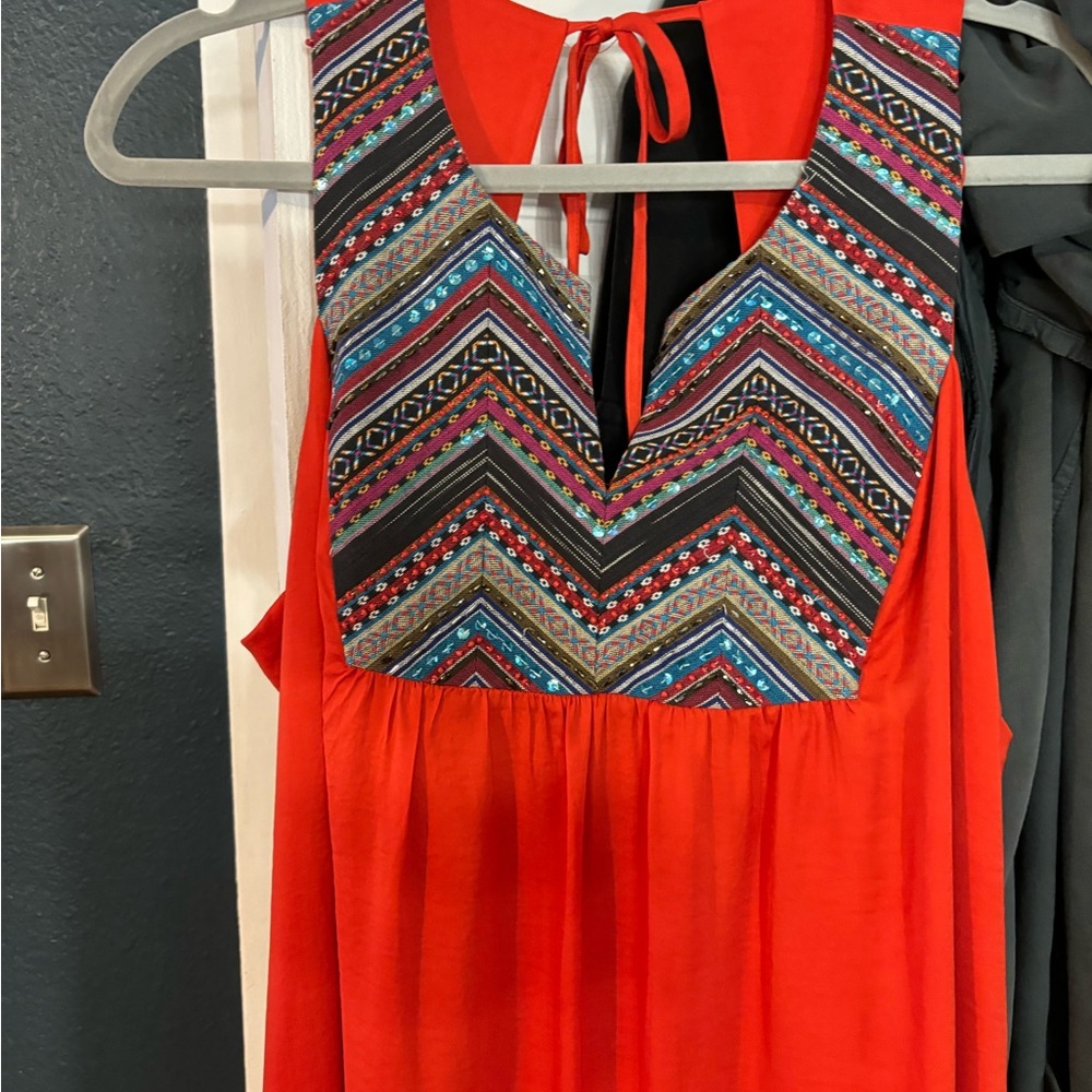Muse- Beaded high- low dress
